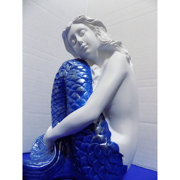 NEW Little Mermaid Sculpture Figurine Nautical Coastal Home Decor - Picture 6 of 6